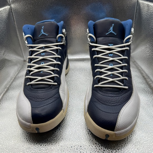 Size 11 Air Jordan 12 Retro Obsidian Navy White Mens Sneaker Shoes 130690-410 - Picture 2 of 11